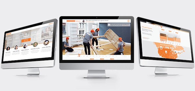 Apartment designed on Pinterest in real-time